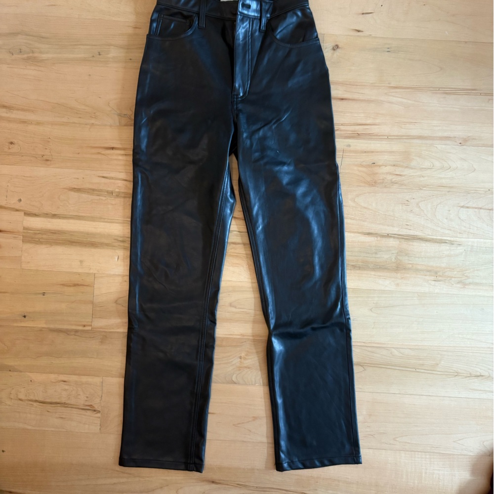 Abercrombie & Fitch Black Leather Pants